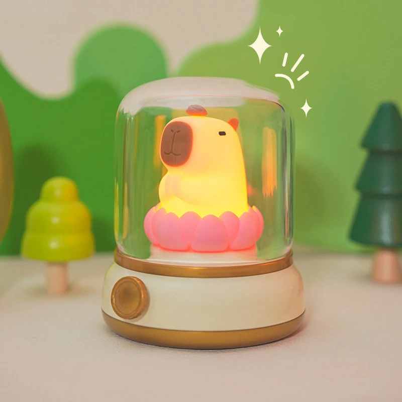 Нічник Capybara and Lotus – Yellow. Фото 7 з 7