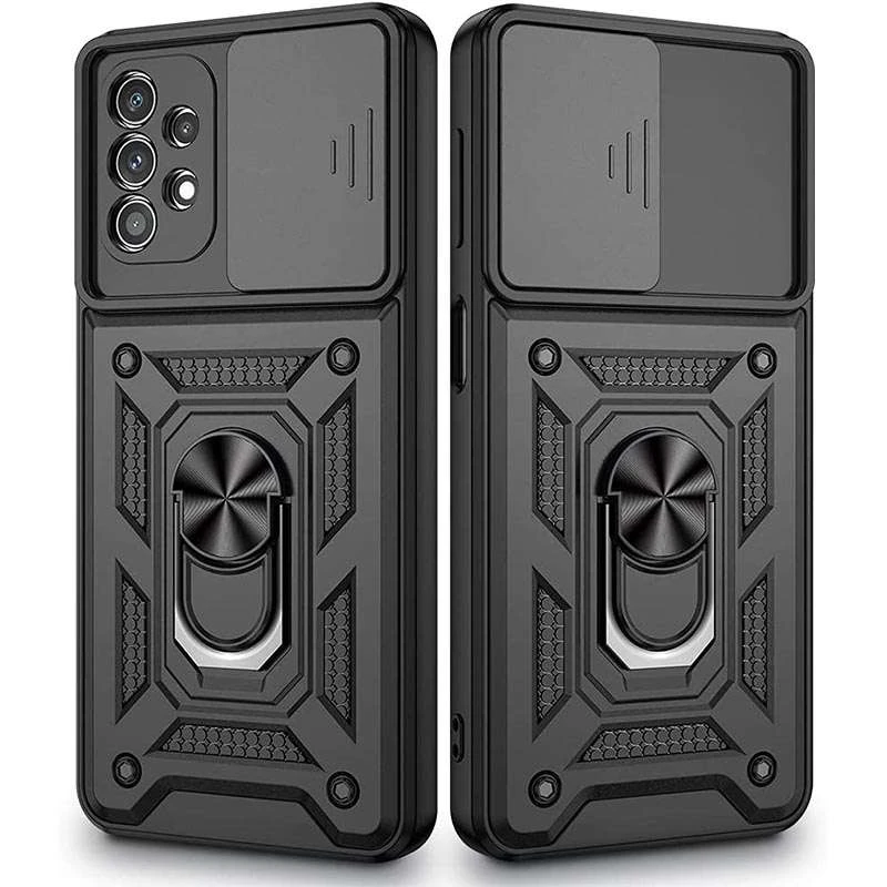 Ударопрочный чехол Serge Ring с защитой камеры для Samsung Galaxy A23 4G – Черный. Фото 2 из 6