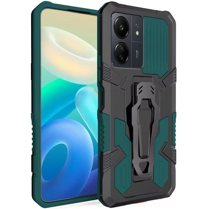 

Протиударний чохол Defender Clip на Xiaomi Poco C65 (Green)