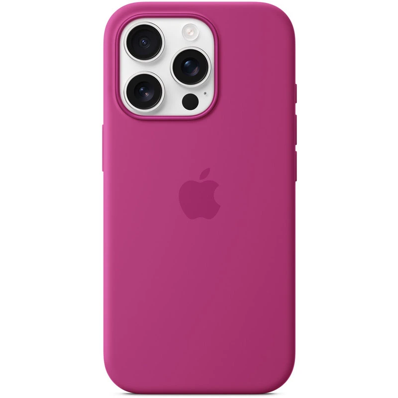 Чехол Silicone case (AAA) with Magsafe and Animation для Apple iPhone 16 Pro Max – Fuchsia. Фото 3 из 5