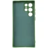 Цветной силиконовый чехол GETMAN с закрытой камерой на Samsung Galaxy S26 Ultra – Зеленый / Dark green. Фото 3 из 3