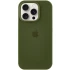 Чехол Silicone Case с закрытым низом для Apple iPhone 15 Pro (6.1") – Зеленый / Dark Olive. Фото 2 из 9
