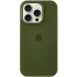 Чохол Silicone Case з закритим низом на Apple iPhone 17 Pro (6.3") – Зелений / Dark Olive. Фото 1 з 6