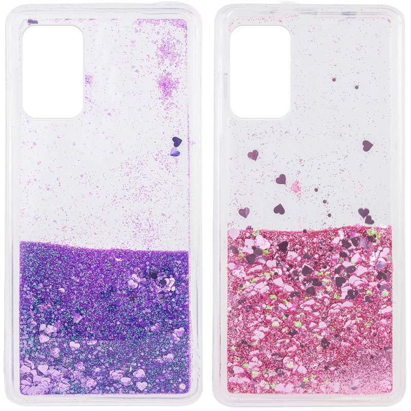 

Чохол Liquid hearts з блискітками, що переливаються, на Samsung Galaxy A54 5G
