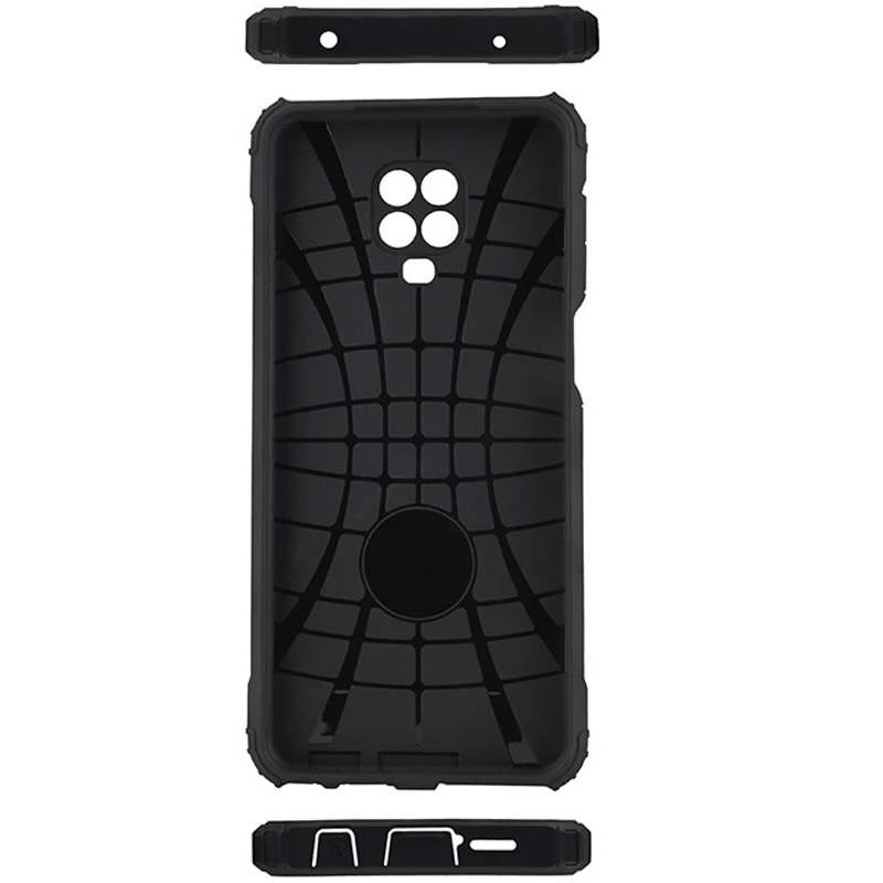 Противоударный чехол с усиленными углами Immortal для Xiaomi Redmi Note 9s / Note 9 Pro / Note 9 Pro Max – Черный. Фото 3 из 8