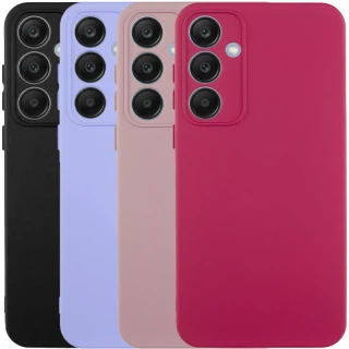 Цветной силиконовый чехол GETMAN с закрытой камерой на Samsung Galaxy S22