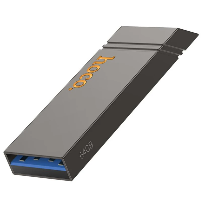 Флеш-накопичувач Hoco UD13 USB3.2 - 64GB – Gray. Фото 1 з 6