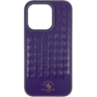 Кожаный чехол Polo Santa Barbara для Apple iPhone 14 (6.1") — Purple
