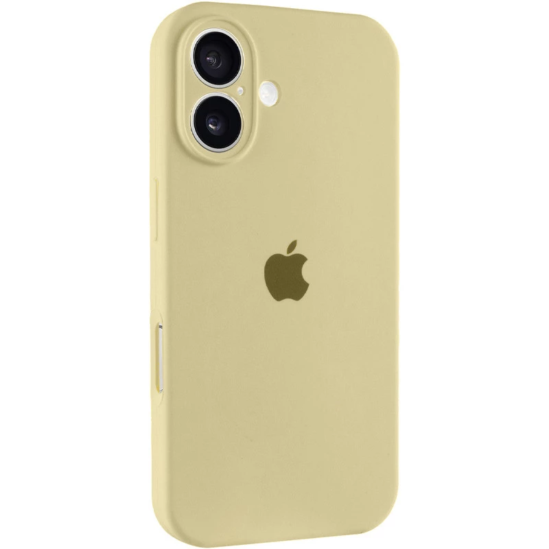 Чохол Silicone Case з захистом камери на Apple iPhone 16 Plus – Жовтий / Mellow Yellow. Фото 1 з 1