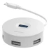 Перехідник HUB Baseus Round Box Type-C to USB 3.0 + 3USB 2.0 – Білий. Фото 3 з 5
