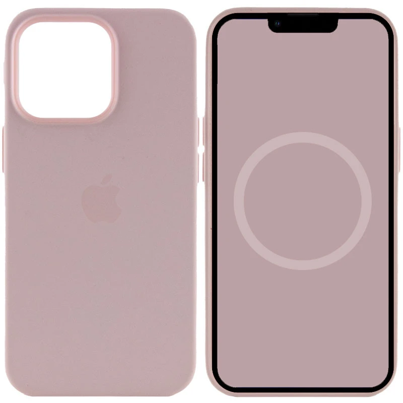 Чохол Silicone case (AAA) with Magsafe and Animation для Apple iPhone 13 Pro (6.1") – Рожевий / Chalk Pink. Фото 1 з 7