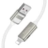 Дата кабель Hoco U137 Line with display USB to Lightning 2.4A/12W (1.2m) – White. Фото 3 з 5