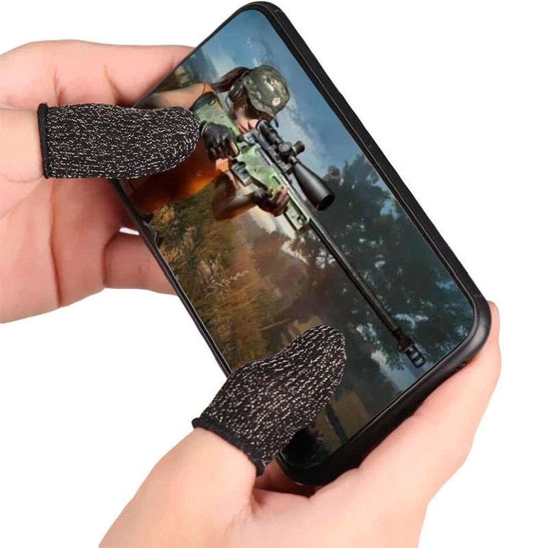 

Напальчники игровые Borofone BG1 Superconducting fiber mobile game finger cots (Черный), Чорний