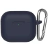 Силиконовый футляр BlueO Liquid silicone для наушников Airpods 4 – Deep Blue. Фото 1 из 1