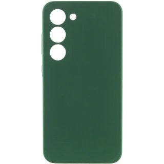 Чехол Silicone Case Lakshmi Premium з закритою камерою на Samsung Galaxy S23 — Зеленый / Cyprus Green