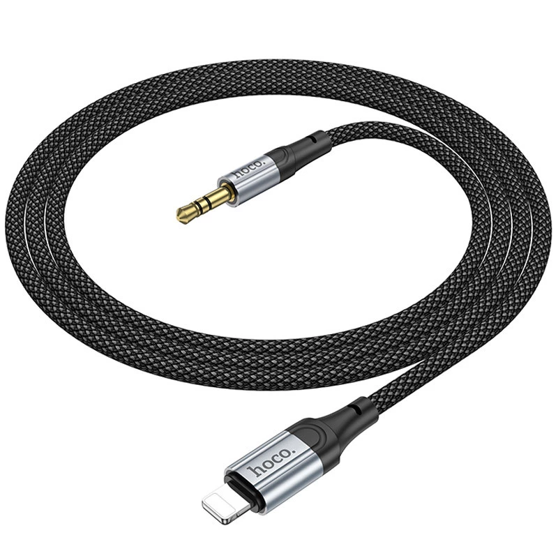 Аудіо кабель Aux Hoco UPA26 Fresh Lightning to 3.5mm (1m) – Black. Фото 6 Аудіо кабель Aux Hoco UPA26 Fresh Lightning to 3.5mm (1m) – Black. Фото 6 з 8