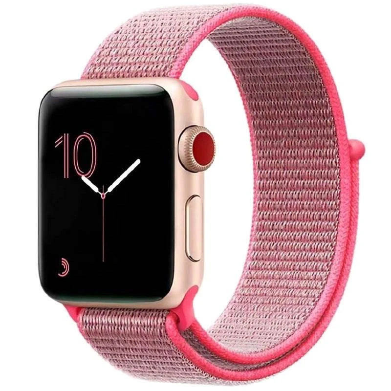 Ремінець Nylon для Apple watch 38mm/40mm – Рожевий / Hot Pink. Фото 1 з 1