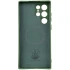 Чохол Silicone Cover Lakshmi Full Camera (AA) with Magnetic Fit для Samsung Galaxy S25 Ultra – Зелений / Dark green. Фото 3 з 9