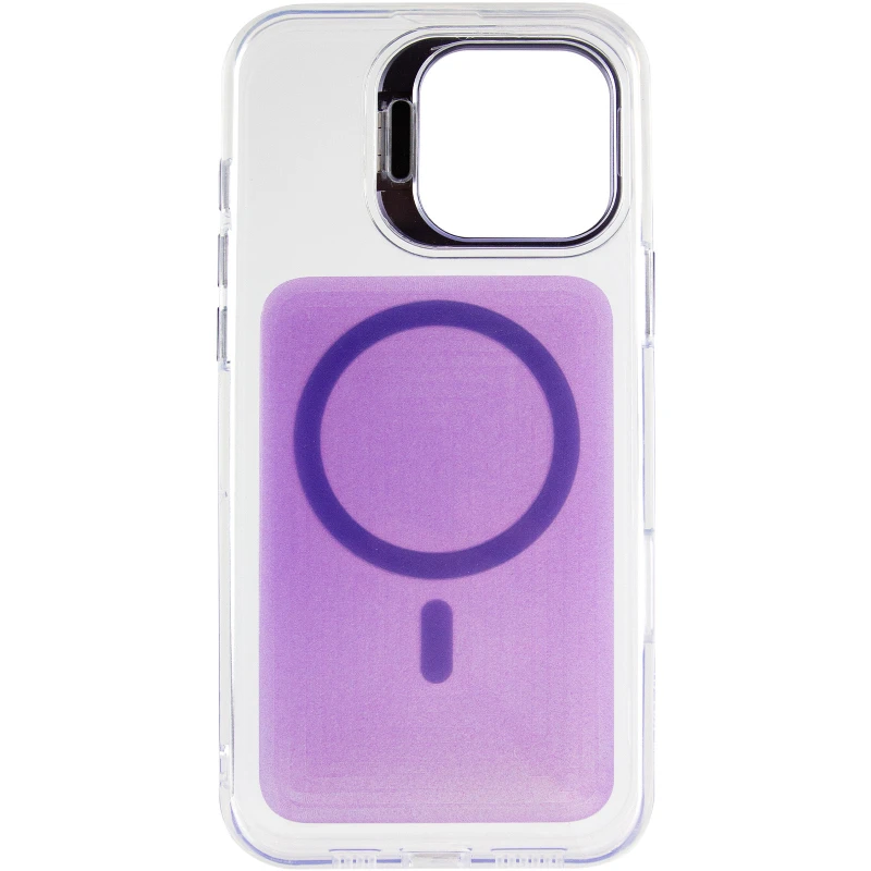 Чохол TPU+PC Jewel Sparkle with MagSafe для Apple iPhone 17 (6.3") – Lavender Glitter. Фото 5 з 8