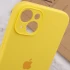 Чехол Silicone Case с защитой камеры для Apple iPhone 14 (6.1") – Желтый / Yellow. Фото 12 из 15