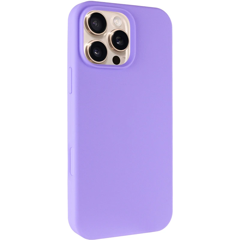 Чохол з закритим низом Silicone Case на Apple iPhone 16 Pro Max – Бузковий / Dasheen. Фото 4 з 12