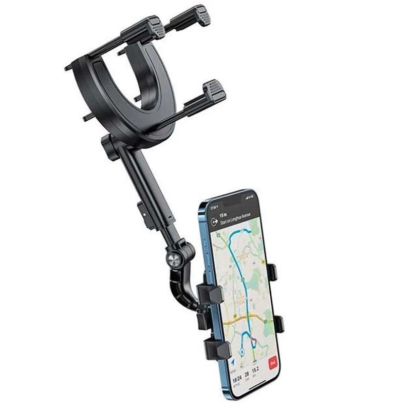 Автотримач на дзеркало заднього виду Borofone BH87 Windriver – Black. Фото 8 з 10