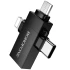 Перехідник Borofone BV26D 3in1 Lightning male/Type-C male/Micro male to USB2.0 female – Black. Фото 6 з 6
