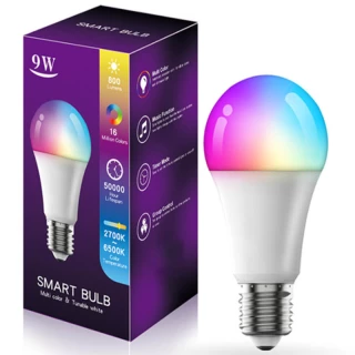 Світлодіодна RGB лампочка Smart bulb light 1 with Bluetooth E27 with app фото 1 з 6
