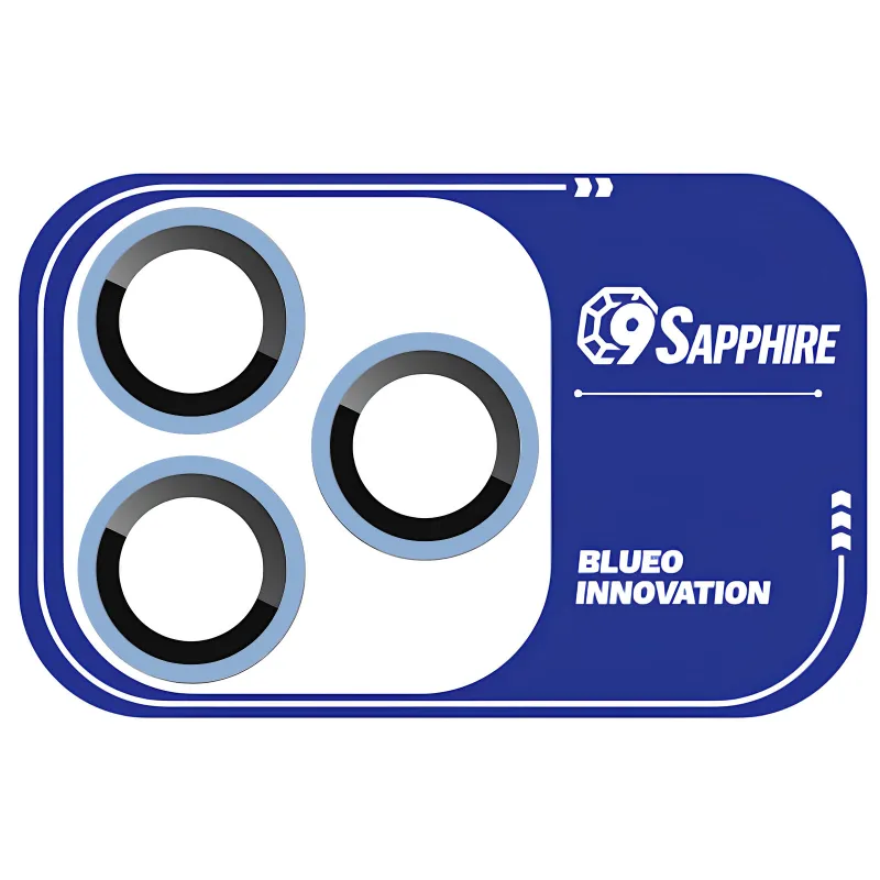 Захисне скло BlueO Sapphire на камеру для Apple iPhone 18 Pro – Блакитний / Sky Blue. Фото 1 з 2