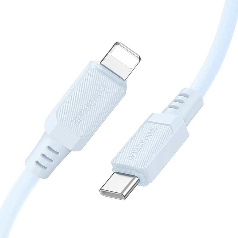 Дата кабель Borofone BX115 Lotto Type-C to Lightning 27W (1m) – Blue. Фото 4 з 6