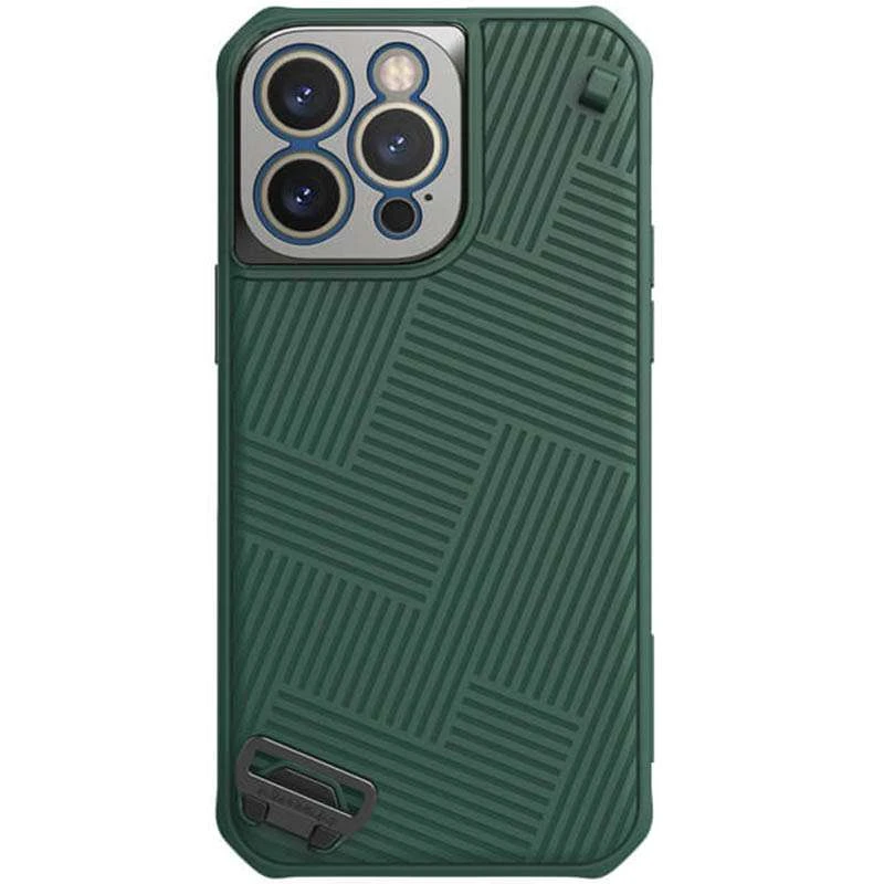 Карбоновая накладка Nillkin Strap Magnetic Case для Apple iPhone 14 Pro Max (6.7") – Green. Фото 5 из 6