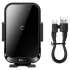 Автотримач з БЗП Baseus Halo Electric Wireless Charging Car Mount 15W (SUDD000001) – Black. Фото 5 з 6