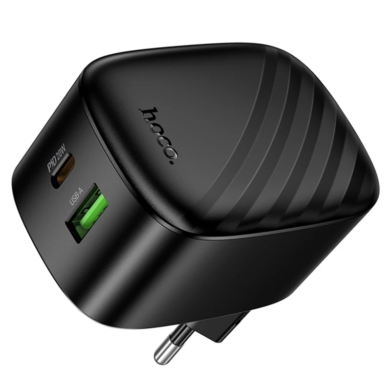 МЗП Hoco CS101A Folding PD20W+QC3.0 (1USB-A/1C) – Black. Фото 6 з 6