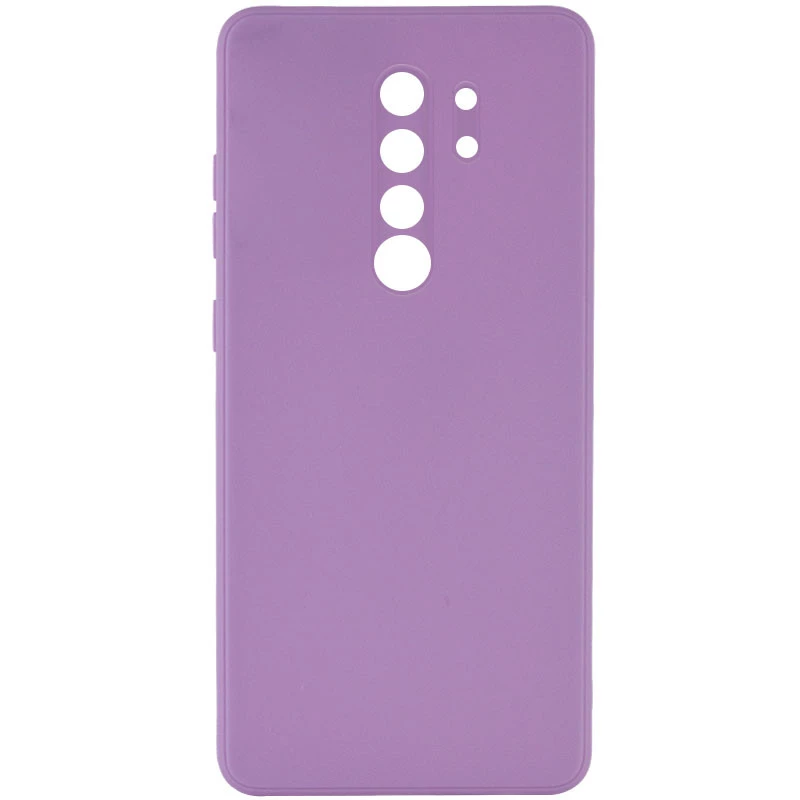 

Цветной силиконовый чехол с защитой камеры для Xiaomi Redmi 9 (Сиреневый / Dasheen), Бузковий / dasheen