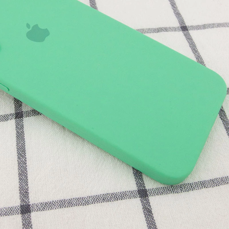 Чехол Silicone Case Square с защитой камеры для Apple iPhone 7 plus / 8 plus – Зеленый / Spearmint. Фото 2 из 3