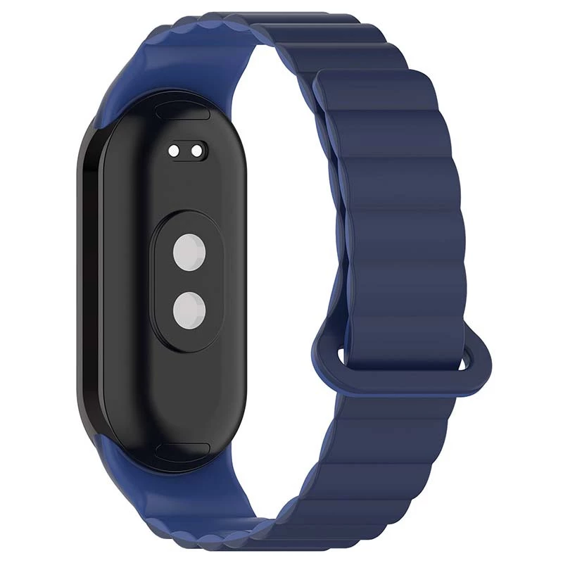 Ремінець Dual-color Magnetic для Xiaomi Mi Band 9/8 – Navy Blue / Blue. Фото 3 з 8