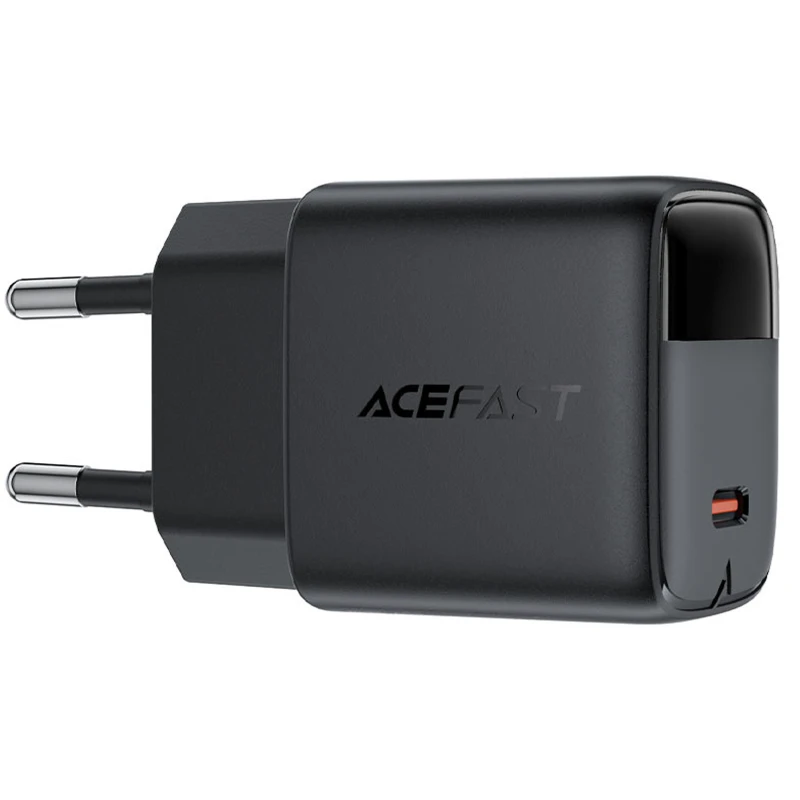 СЗУ Acefast A113 PD20W GaN (1USB-C) – Black. Фото 4 из 5