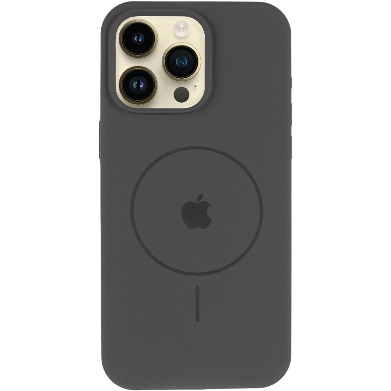 Чохол Silicone Case Full Protective (AA) V2 with MagSafe для Apple iPhone 17 Pro Max (6.9") – Сірий / Dark Gray. Фото 3 з 6