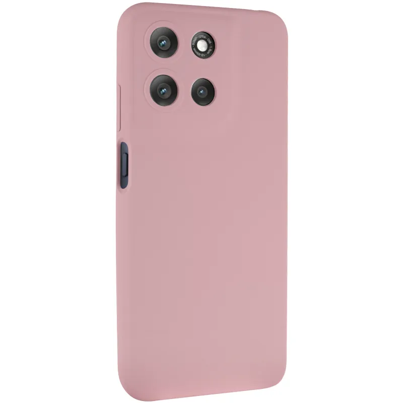 Чехол Silicone Case Lakshmi Premium з закритою камерою на Motorola Moto G15 4G – Розовый / Pink Sand. Фото 2 из 8