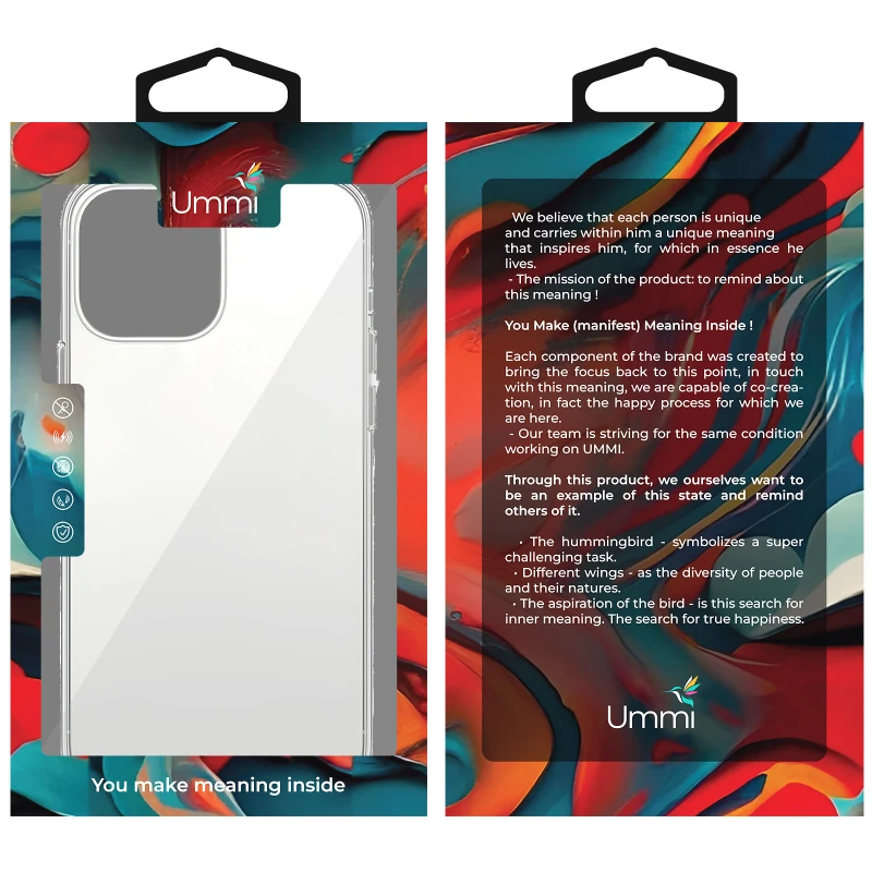 Чохол TPU Ummi transparent для Apple iPhone 12 – Clear. Фото 2 з 2