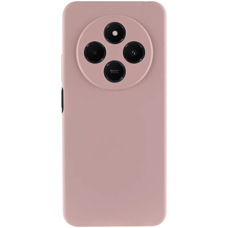 Чехол Silicone Case Lakshmi Premium з закритою камерою на Xiaomi Poco M7 – Розовый / Pink Sand. Фото 4 из 6