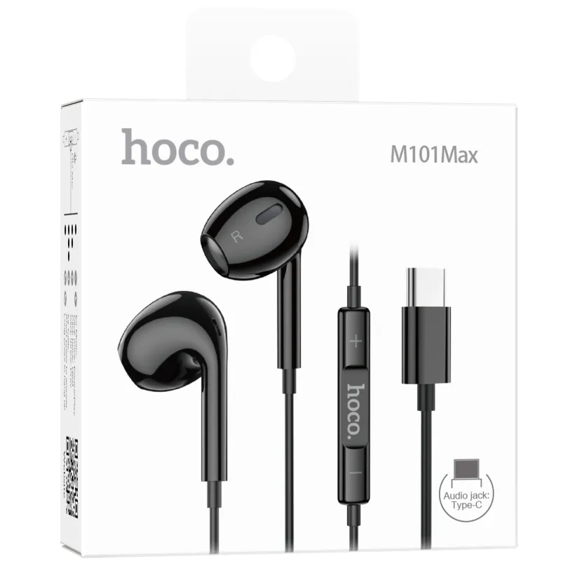 Стерео навушники Hoco M101 Max Type-C – Black. Фото 2 з 5