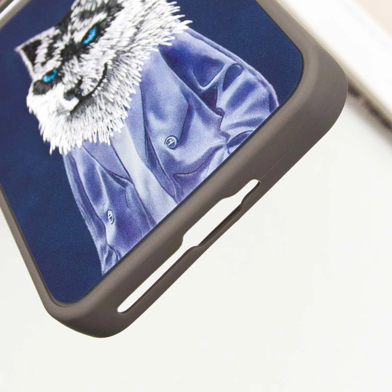 TPU+PC чехол с животными для Samsung Galaxy A16 4G/5G – Blue Wolf. Фото 8 из 8