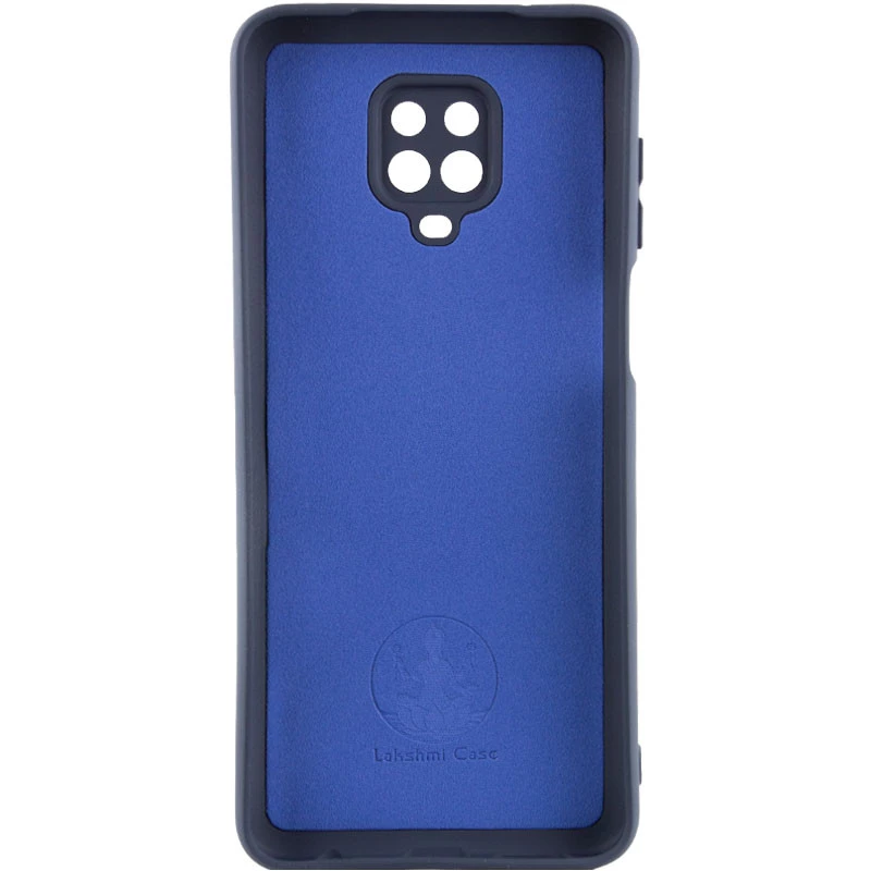 Кольоровий силіконовий чохол GETMAN із закритою камерою для Xiaomi Redmi Note 9s / Note 9 Pro / Note 9 Pro Max – Синій / Midnight Blue. Фото 2 з 5