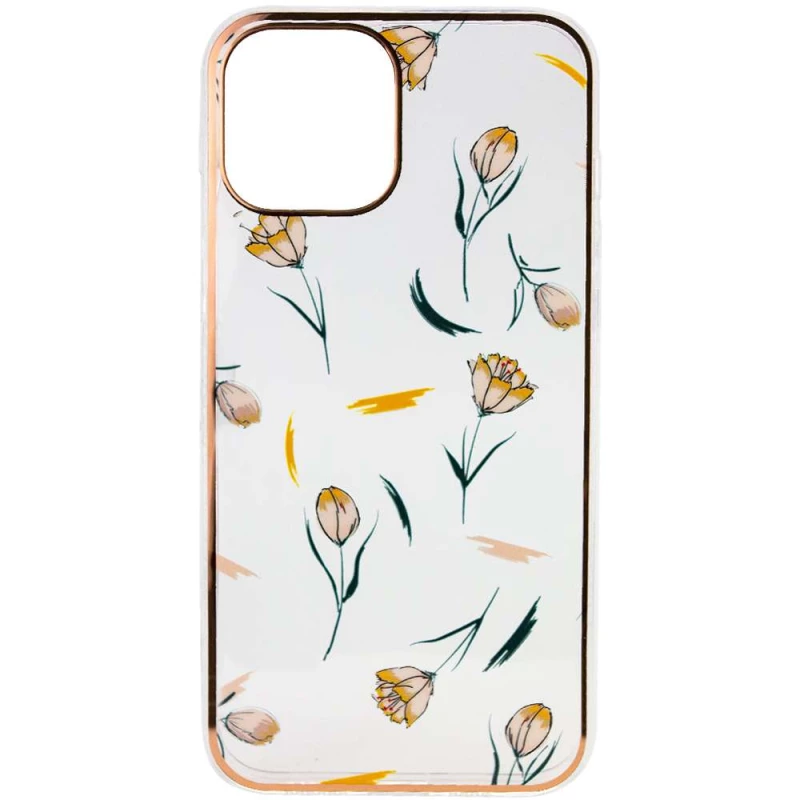 

TPU+PC чехол с цветами для Apple iPhone 12 Pro Max (6.7") (Тюльпаны), Тюльпани