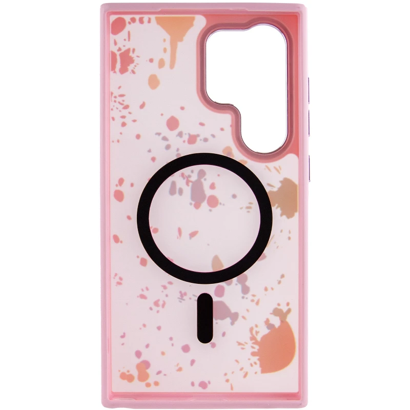 Чохол абстракція малювання з MagSafe на Samsung Galaxy S25 Ultra – Baby Pink. Фото 5 з 7