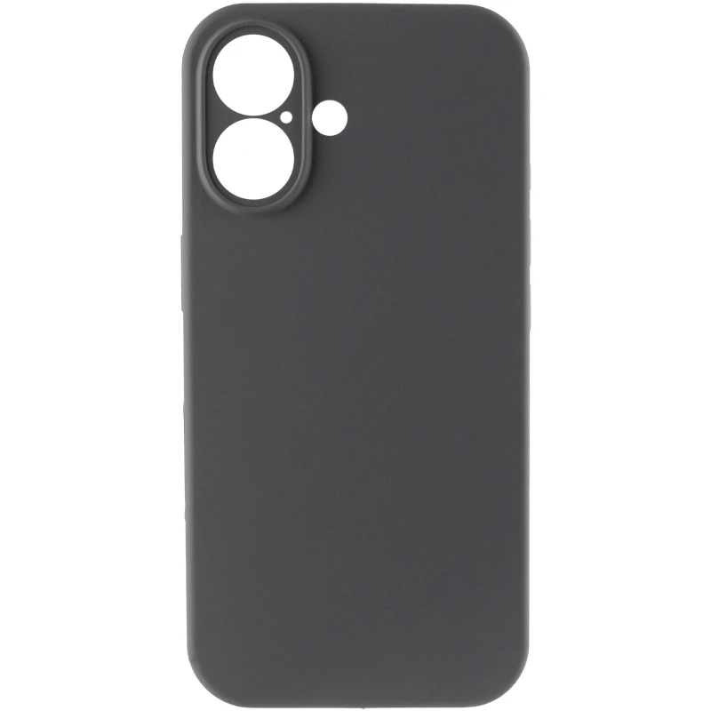 Чехол Silk Full Camera Protective (AA) NO LOGO для Apple iPhone 16 – Серый / Dark Gray. Фото 3 из 8