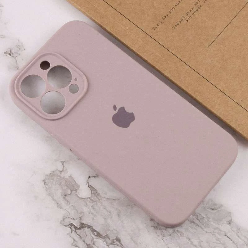 Чохол Silicone Case з захистом камери на Apple iPhone 14 Pro Max (6.7") – Сірий / Lavender. Фото 4 з 4