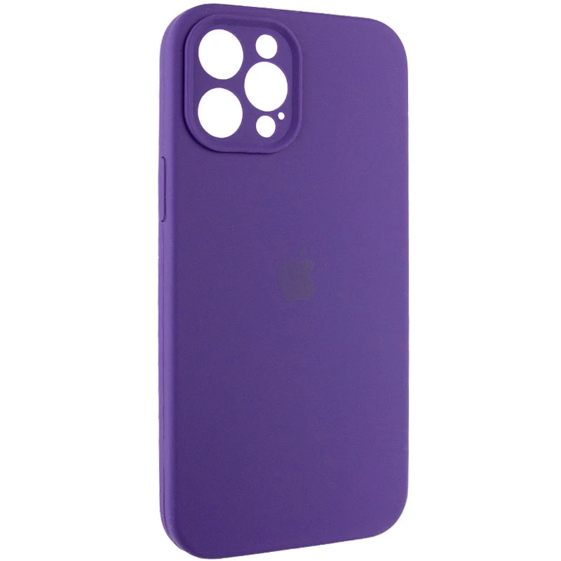 Чехол Silicone Case с защитой камеры для Apple iPhone 12 Pro Max (6.7") – Фиолетовый / Amethyst. Фото 3 из 7