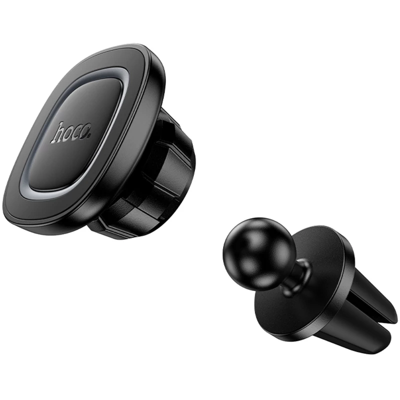 Автодержатель Hoco H72 Crown magnetic (air outlet) – Black / Metal gray. Фото 4 из 6
